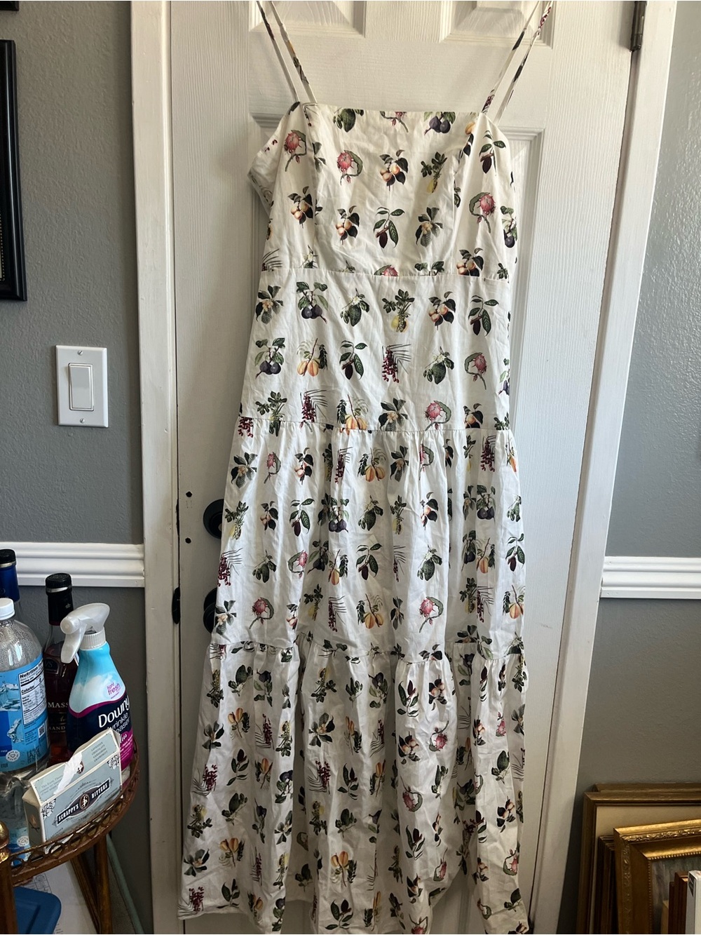 NWT Botanical Tiered Sundress with Spaghetti Straps